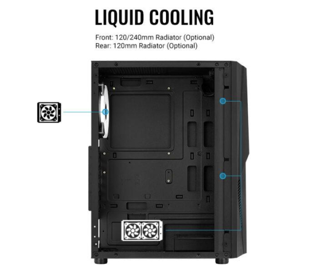 AeroCool PGS Mecha ARGB Czarna - 623754 - zdjęcie 5